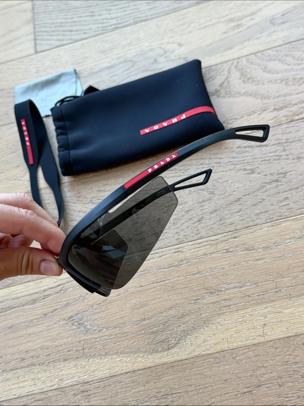 Prada Linea Rossa PS A02S 1BO5S0 Nero Opaco / Ardesia Lens 96-10-130